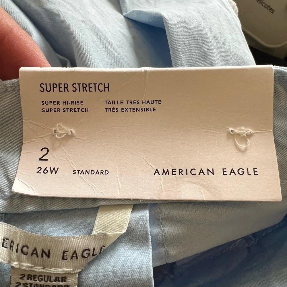 American Eagle Light Blue Super Hi-Rise Pleated Tennis Skirt Women’s Size 2 NEW